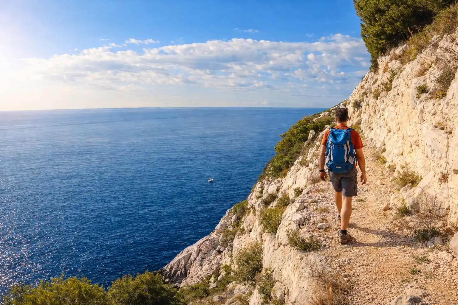 calanque de l'establon sentiers de randonnée