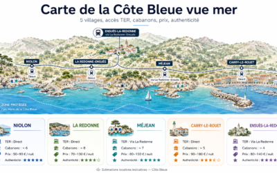 Cabanon vue mer sur la Côte Bleue : le vrai comparatif village par village
